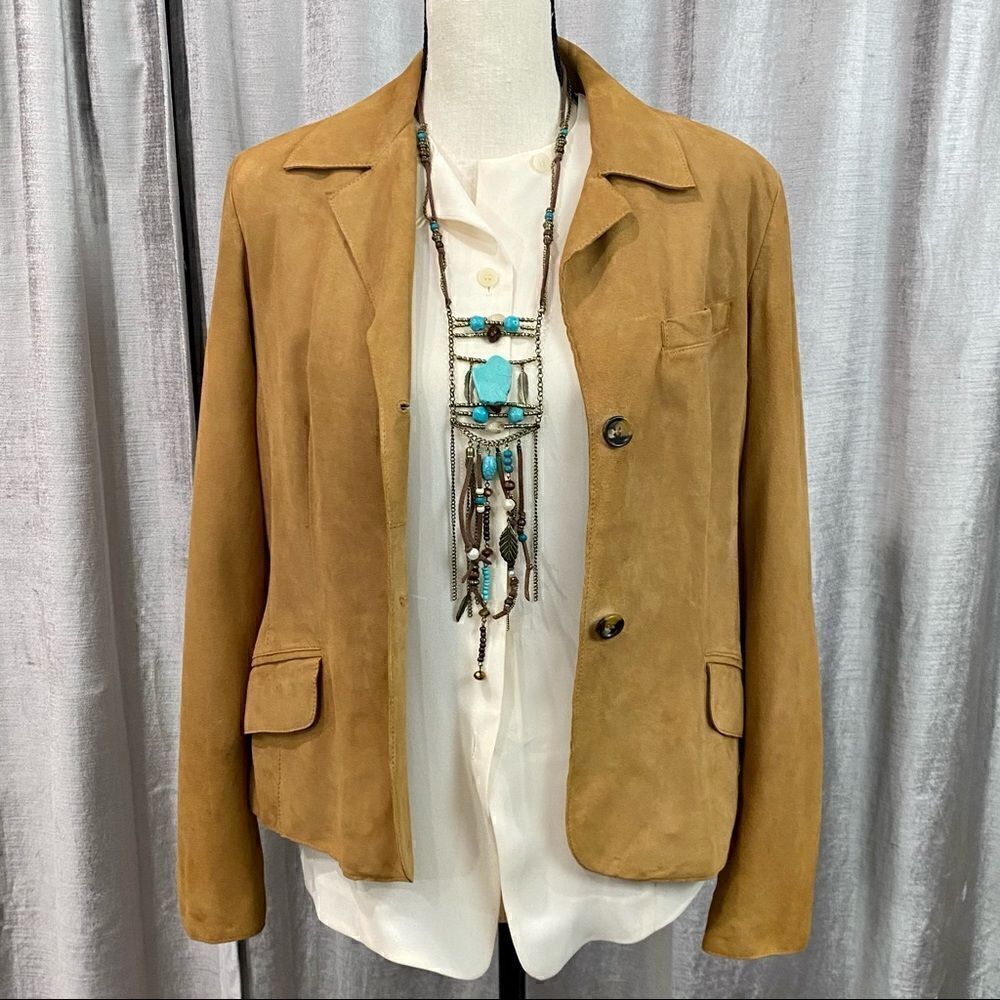 D&G by Dolce & Gabbana Tan Suede Jacket